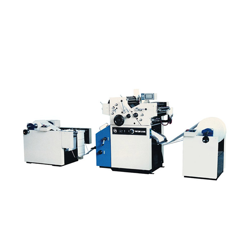 Macchina da stampa computerizzata per moduli alimentata a bobina a due colori da 15,5 pollici